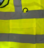 九千谷反光背心/反光馬甲 反光工作服 安全馬甲 環(huán)衛交通保安工地反光衣馬甲 四道反光多口袋拉鏈款 熒光黃 曬單實(shí)拍圖