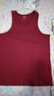 浪莎（LangSha）酒紅背心男士本命年馬年純棉質(zhì)內衣無(wú)袖修身跨欄新款打底汗衫冬季 【萊卡棉背心】·鴻運本命年 L /170 曬單實(shí)拍圖