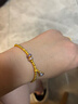 六福珠寶福滿(mǎn)傳家足金九紫離火葫蘆金珠鎏彩黃金手鏈手串 計價(jià) F63G0082DS 7.08克(含工費1027元) 曬單實(shí)拍圖