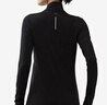 迪卡儂（DECATHLON）健身服女秋加絨跑步運動(dòng)t恤瑜伽立領(lǐng)長(cháng)袖速干衣上衣RUNW 活力黑 M /40 曬單實(shí)拍圖