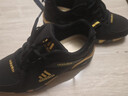 阿迪發(fā)品牌男鞋皮面運動(dòng)鞋氣墊輕便透氣休閑鞋防臭耐磨軟底跑步旅游鞋子 AD996黑金【皮面款】 41 曬單實(shí)拍圖
