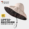 啄木鳥(niǎo)（TUCANO）大帽檐黑膠防曬帽子女夏季遮臉?lè )雷贤饩€(xiàn)空頂遮陽(yáng)帽貝殼太陽(yáng)漁夫帽 曬單實(shí)拍圖