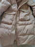 鴨鴨（YAYA）【反季】長(cháng)款羽絨服女冬季新款韓版寬松防寒保暖長(cháng)過(guò)膝大口袋外套 咖色 M /160 曬單實(shí)拍圖