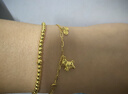 金至尊（3DG Jewellery）經(jīng)典圓珠古法黃金手鏈足金999小金珠手鏈送女友新年禮物計價(jià) 大珠-金重3.91克-BB01013325 曬單實(shí)拍圖