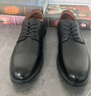 公羊皮鞋男2025新款男士休閑正裝頭層羊皮鞋男工作通勤鞋子男新郎婚鞋 黑色四季款 【頭層羊皮/現貨】 41 曬單實(shí)拍圖