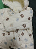 蒙黛莉嬰兒衣服冬季加厚保暖棉服寶寶連帽棉衣棉褲兩件套外出服冬裝 圖片色 73 曬單實(shí)拍圖