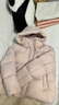 三彩【防水易打理】2025冬季新款連帽羽絨服90白鴨絨面包服M 淺粉 L 165/88A 曬單實(shí)拍圖