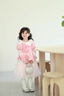 G.duck小黃鴨女童公主裙秋冬新款兒童禮服法式絲絨裙女孩蓬蓬網(wǎng)紗連衣裙 粉色 120 曬單實(shí)拍圖
