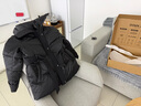 艾萊依宋佳同款羽絨服女2025秋冬氣質(zhì)短款90鵝絨收腰保暖外套 炭黑M 曬單實(shí)拍圖