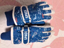 9i9兒童手套冬小孩滑雪中大童學(xué)生玩雪保暖加絨防水太空藍7-15歲 曬單實(shí)拍圖
