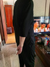 莫代爾高檔棉麻休閑家居服男運動(dòng)透氣夏季中國風(fēng)V領(lǐng)修身中年爸爸兩件套 422黑色套裝 4XL 曬單實(shí)拍圖