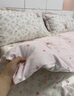 雅鹿100%全棉四件套純棉床單被套碎花被罩可水洗床笠宿舍家用床上用品 俏佳人【精梳全棉 舒適透氣】 1.8m 床單款 四件套【被套200*230cm】 曬單實(shí)拍圖