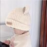 獺惠寶寶帽子冬季韓版男女童嬰兒毛絨帽針織保暖護耳秋冬款兒童毛線(xiàn)帽 毛絨帽-PIT小熊帽-米色 頭圍44-51cm 曬單實(shí)拍圖