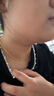 賽菲爾黃金項鏈男女足金999.9全橄欖時(shí)尚金項鏈 約40cm 女款約8.5克 曬單實(shí)拍圖