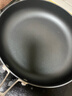 溫侖山絲帶平底鍋不粘鍋煎鍋燃氣灶電磁爐專(zhuān)用加深炒鍋煎蛋鍋自由白26cm 曬單實(shí)拍圖