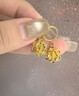 中國黃金（CHINA GOLD）黃金耳環(huán)女士足金國色牡丹耳墜花朵耳飾婦女節生日禮物送老婆媽媽 摯愛(ài)禮盒+牡丹耳環(huán) 約1.1g 曬單實(shí)拍圖