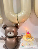 孩派（HihgParty）百天裝飾場(chǎng)景布置男寶女寶100天龍寶寶百日宴生日氣球拍照道具 復古愛(ài)心小熊100天套餐 曬單實(shí)拍圖