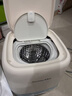 榮事達（Royalstar）全自動(dòng)洗烘一體迷你內衣褲懶人小型波輪洗衣機母嬰洗襪子機高溫煮洗殺菌以舊換新國家補貼20% 【蛋可白新升級藍光款】不銹鋼內桶波輪+脫水更出色 曬單實(shí)拍圖