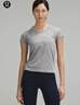 lululemon丨Swiftly Tech 女士運動(dòng)短袖 T 恤 2.0 *Race LW3FQHS 石板灰/白 L /10 曬單實(shí)拍圖