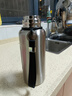 德國316不銹鋼內膽真空全鋼保溫壺男士戶(hù)外登山便攜大容量保溫杯 鋼本色600ml【短茶隔+提手繩】 600ml 曬單實(shí)拍圖