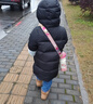 保姆鵝 兒童羽絨服寶寶白鴨絨外套防風(fēng)冬裝男童女童加厚保暖[NG2764] 炭黑 130 曬單實(shí)拍圖