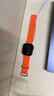 MSSM適用蘋(píng)果手表表帶iwatch海洋硅膠表帶apple watch ultra3/S11/S10/9/8/7/se3運動(dòng)硅膠表帶 橙色 曬單實(shí)拍圖