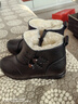 啄木鳥(niǎo)全牛皮媽媽棉鞋女冬加絨軟底雪地防滑女士短靴羊毛皮鞋中老年女鞋 黑色【加厚羊毛內里】 36 曬單實(shí)拍圖