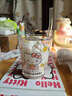 Hello Kitty貓水杯夏日透明果汁杯可愛(ài)牛奶咖啡杯家用玻璃早餐杯子 【kitty貓】+玻璃吸管 曬單實(shí)拍圖