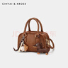 CinvaiKrose【趙昭儀同款】小c&k包包女包新款2026手提包保齡球包三八節禮物 黃棕色 曬單實(shí)拍圖