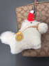 嘉百利新年小馬毛絨玩具包包掛件馬年吉祥物公仔超可愛(ài)鑰匙扣車(chē)飾禮物潮 紅圍巾小馬（白色） 長(cháng)13厘米送掛繩扣 曬單實(shí)拍圖