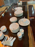 MLCRIYG高檔酒店會(huì )所擺臺餐具中式餐廳飯店專(zhuān)用陶瓷盤(pán)子商用陶瓷碗碟套裝 意境山川小三件套 曬單實(shí)拍圖
