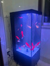高逸Giea創(chuàng  )意邊幾電視柜旁背濾魚(yú)缸客廳家用落地立式懶人免換水箱 送貨入戶(hù)·黑色（40*50*130cm）客廳邊幾缸 曬單實(shí)拍圖