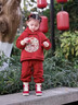 迪士尼（Disney）兒童套裝男女童新中式安可拉紅嬰兒過(guò)年服秋冬款周歲禮服寶寶棉服 9029國風(fēng)加厚棉衣套裝 80 碼 曬單實(shí)拍圖
