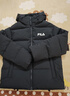 斐樂(lè )FILA情侶連帽羽絨服女冬連帽RGB多彩羽絨防風(fēng)防潑水外套男 正黑色-BK L 175/96A/L 曬單實(shí)拍圖