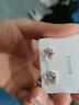蔓笙櫻桃貓眼耳釘女純銀簡(jiǎn)約小巧耳飾2025年新款潮925銀甜美可愛(ài)耳環(huán) 櫻桃貓眼耳釘【兩只裝】 曬單實(shí)拍圖
