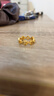 白嵐【雙11上新】寶相花戒指女925銀小眾設計輕奢首飾飾品新年禮物 寶相花戒指（金色小號） 曬單實(shí)拍圖