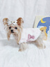 GERTHRON德國狗狗衣服秋冬款比熊泰迪博美寵物的小型犬約克夏冬天保暖小狗 扎染甜品毛絨外套（粉） XS：胸圍30cm【建議1-3斤】 曬單實(shí)拍圖