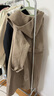 UR2025冬季新款女裝高智感氣質(zhì)連帽腰帶大衣外套UWM150078 曬單實(shí)拍圖