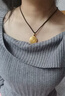 中國黃金（CHINA GOLD）八寶羅盤(pán)黃金項鏈女999足金吊墜平安夜圣誕節禮物送女朋友老婆 黃金吊墜約3g【配黑繩】 曬單實(shí)拍圖