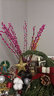 銀柳真花鮮枝干花擺件室內水培綠植物新年節日招財年宵花卉盆栽 60cm粉色+紫色各20支的混色款+紅瓶 曬單實(shí)拍圖