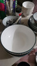 傳旗陶瓷大碗7.5英寸2只白瓷湯碗拉面碗泡面碗飯碗餐具家用釉下彩霜華 曬單實(shí)拍圖