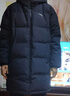 安踏（ANTA）面包羽絨服丨速暖過(guò)膝長(cháng)款羽絨服男2025新款連帽棉服運動(dòng)外套 基礎黑-2 XL (男180) 曬單實(shí)拍圖