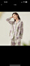 頂瓜瓜頂呱呱睡衣女春秋純棉開(kāi)襟長(cháng)袖可外穿家居服套裝女紫花 2XL(175) 曬單實(shí)拍圖