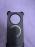 ESCASE 華為Mate60Pro手機殼磁吸Mate60pro+保護套半包防摔硬殼MagSafe磁吸充電皮革手機殼素皮版硯黑 曬單實(shí)拍圖