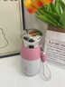 SHIMIZU316不銹鋼保溫杯女生高顏值2025新款便攜泡茶水杯子小巧隨手 桃夭粉 500ml 曬單實(shí)拍圖