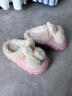 眺德高兒童棉毛拖鞋冬季可愛(ài)兔子拖鞋女童家用室內鞋保暖卡通可愛(ài)地板鞋 粉色【26/27碼 內長(cháng)16CM適合腳長(cháng)15CM】 曬單實(shí)拍圖