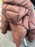 太平鳥(niǎo)【泡芙系列】95絨子蓄熱防潑水羽絨服女新款寬松白鴨絨外套 棕色短款 M 160 曬單實(shí)拍圖