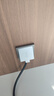 國際電工86型墻壁嵌入式插座家用床頭柜內凹內嵌式五孔隱形隱藏式冰箱插座 【摩登灰】第二代隱藏式插座 曬單實(shí)拍圖