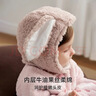 嫚熙（EMXEE）嬰童寶寶加絨造型帽保暖護耳帽男女防風(fēng)外出帽子 泡沫粉 【羊羔絨】 大碼（適合42-48cm，建議9個(gè)月-2歲） 曬單實(shí)拍圖