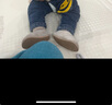 米嘟爾嬰兒學(xué)步鞋子軟底春秋冬季0一1歲新生男女寶寶8-10個(gè)月不掉布鞋襪 綠色夾棉（安逸襪口鞋） 12.5 L 內長(cháng)12.5cm建議10-15個(gè)月 曬單實(shí)拍圖